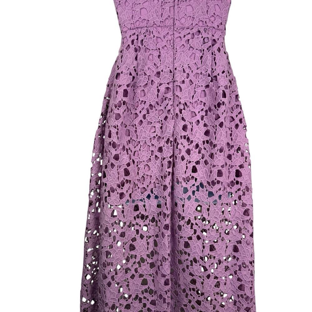 ASTR Dress Women Extra Small Purple Lace Midi Romantic Feminine Floral Fairy - Picture 11 of 16